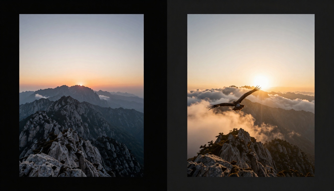 Before After Photo to Video Comparison
