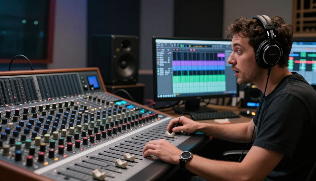 Music producer's studio transformation