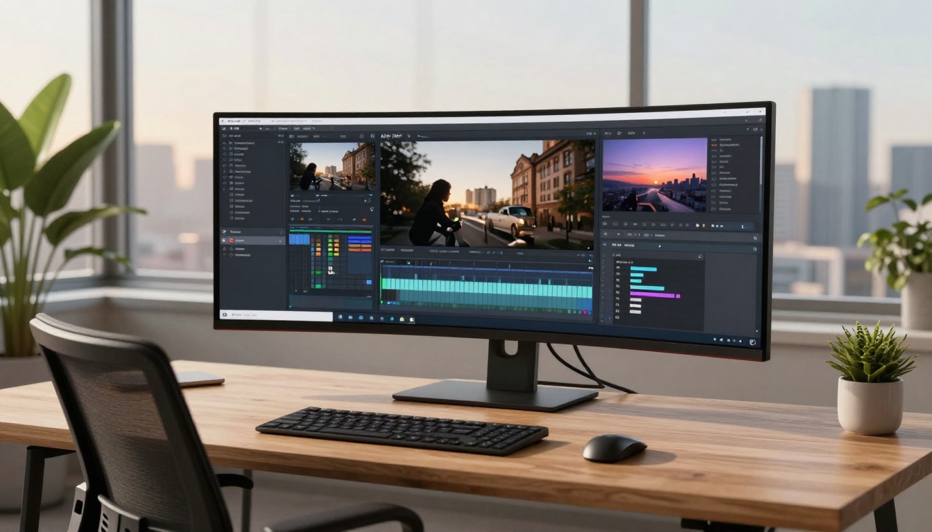 Future AI-enhanced workspace vision