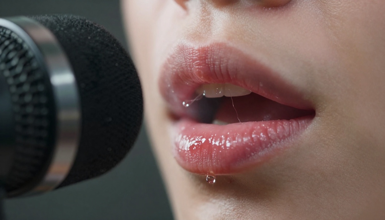 ASMR Whisper Recording Close-up