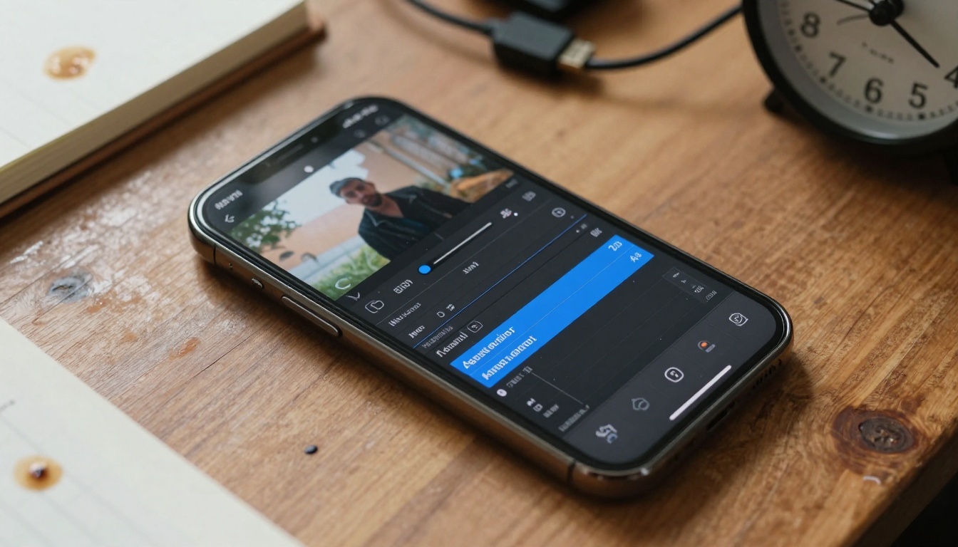 AI video editing interface