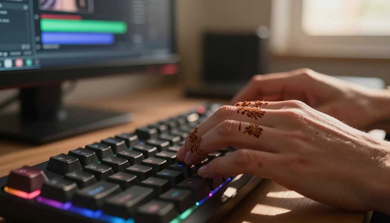 Hands-on keyboard with AI interface