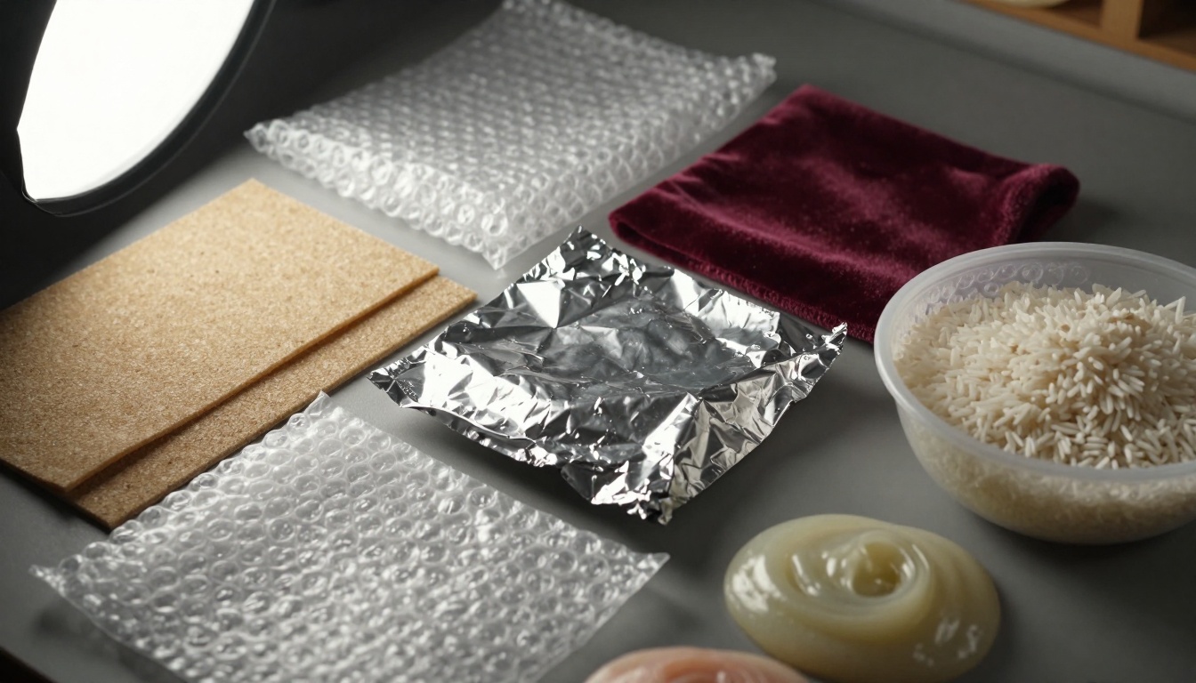 ASMR material experimentation