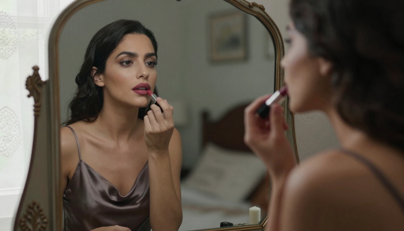 Vanity mirror scene