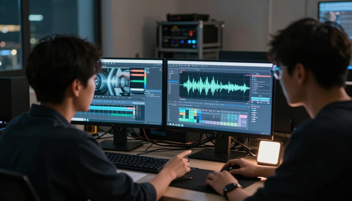 Collaboration in content creation studio