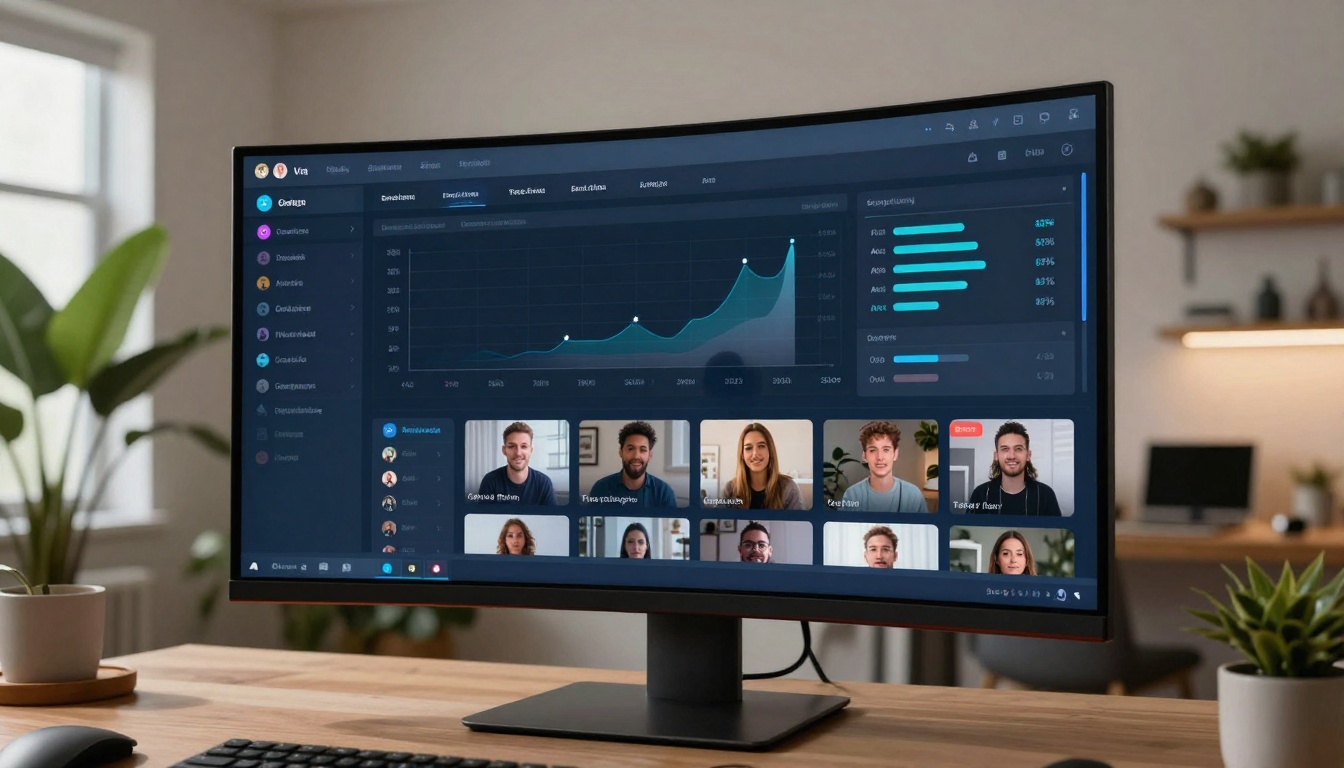 Analytics dashboard showing viral metrics