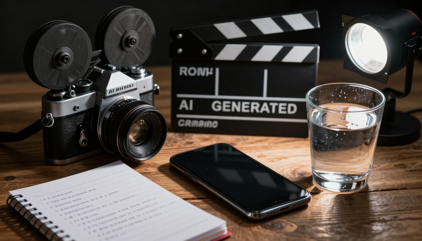 Conceptual still life of creation tools