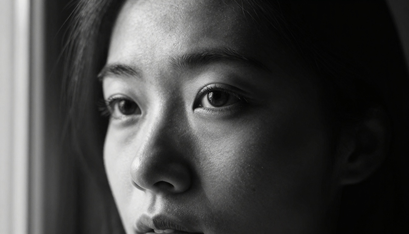 Split lighting portrait
