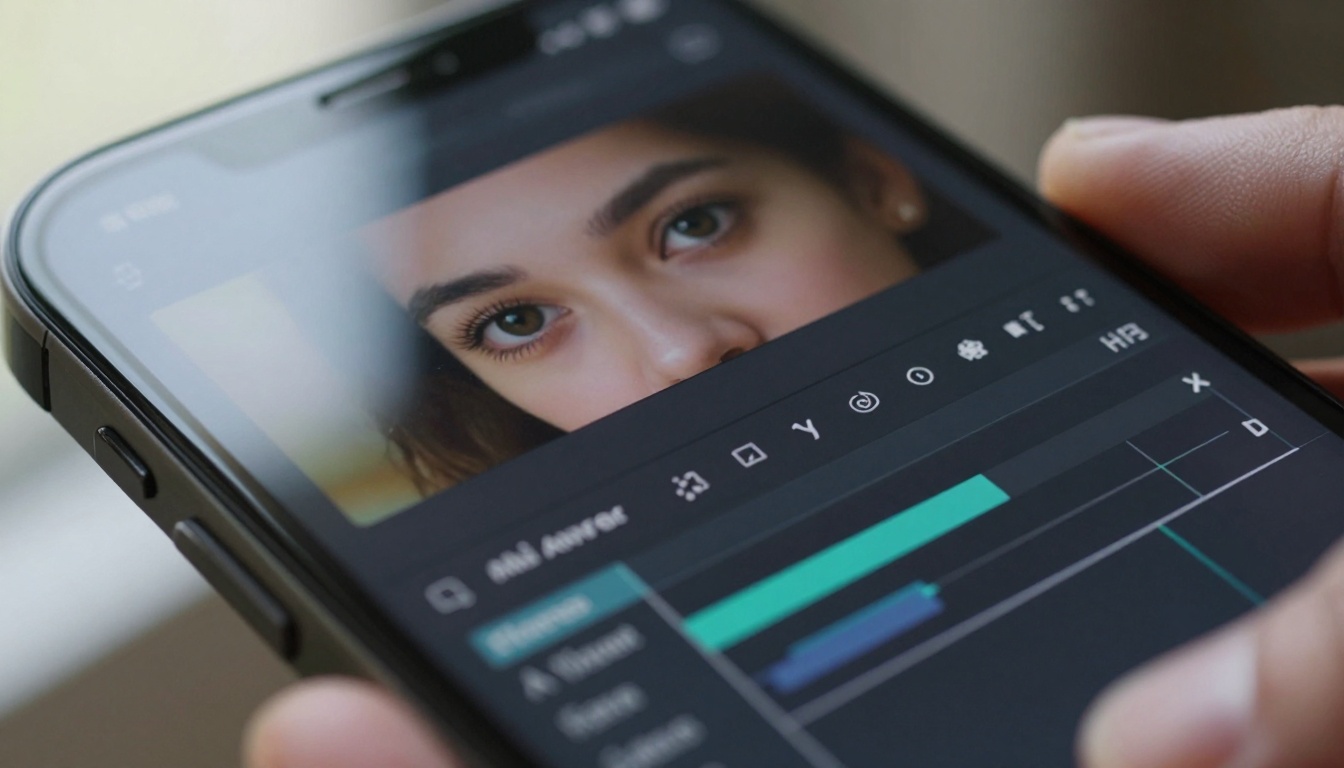 Mobile AI interface detail