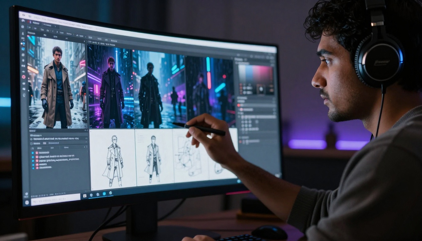 Professional concept art generation workflow