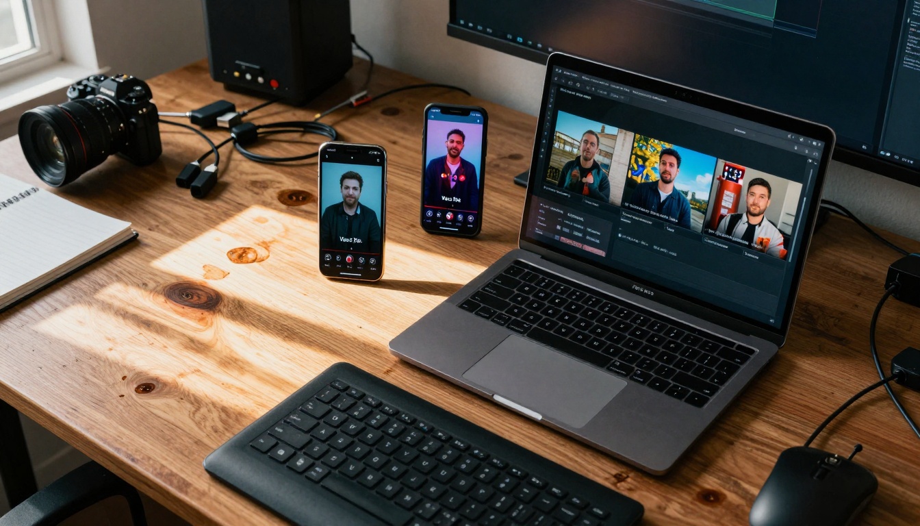 Side-by-side comparison setup
