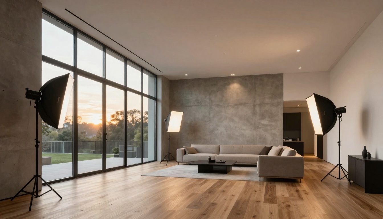 Architectural photography with perfect lighting control