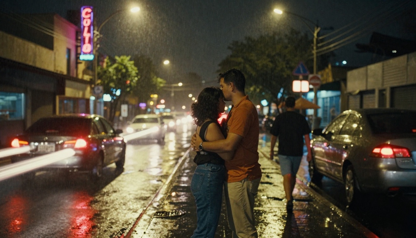 Urban Night Scene Animation