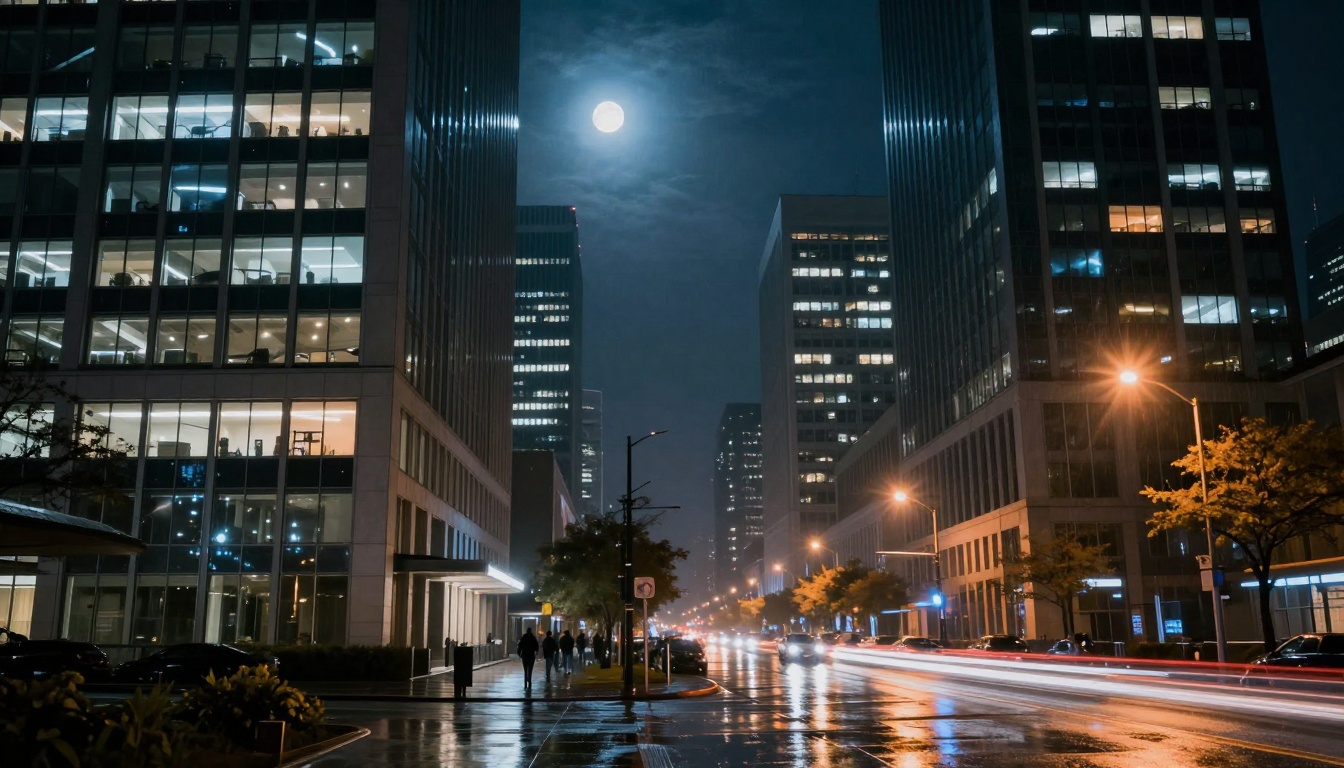 Night Scene Lighting Comparison