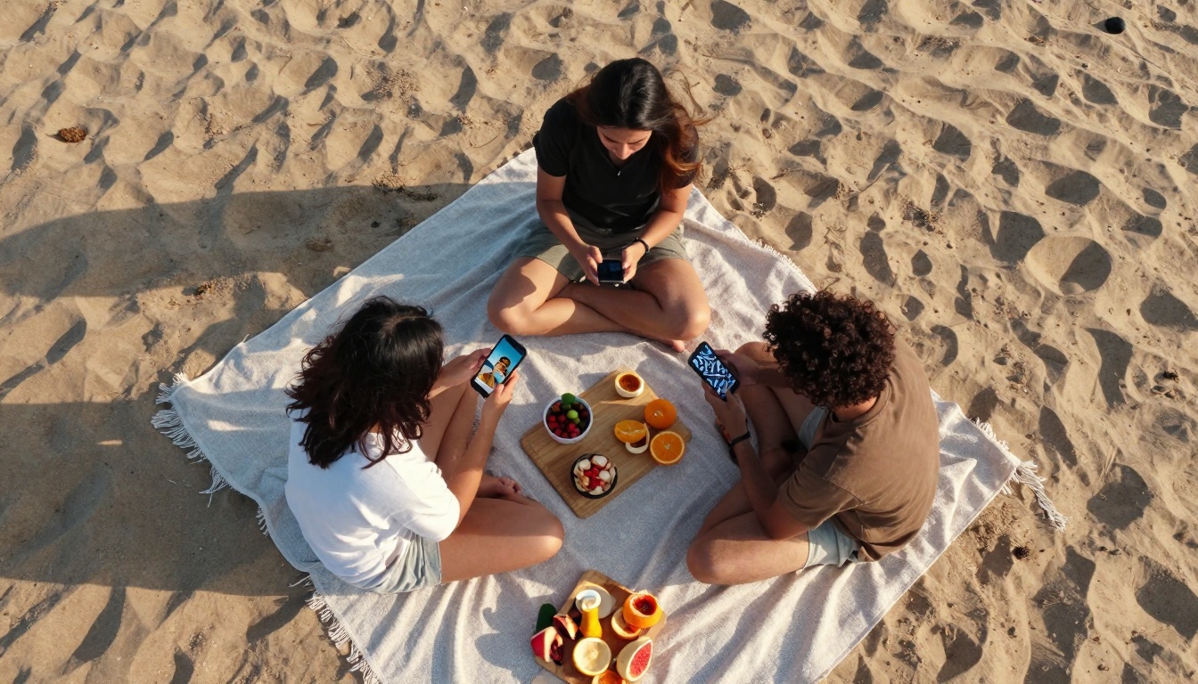Beach Picnic AI Sharing