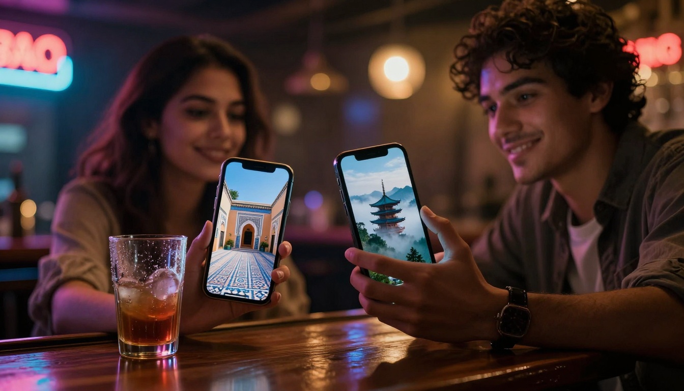 Bar Scene AI Travel Dreams