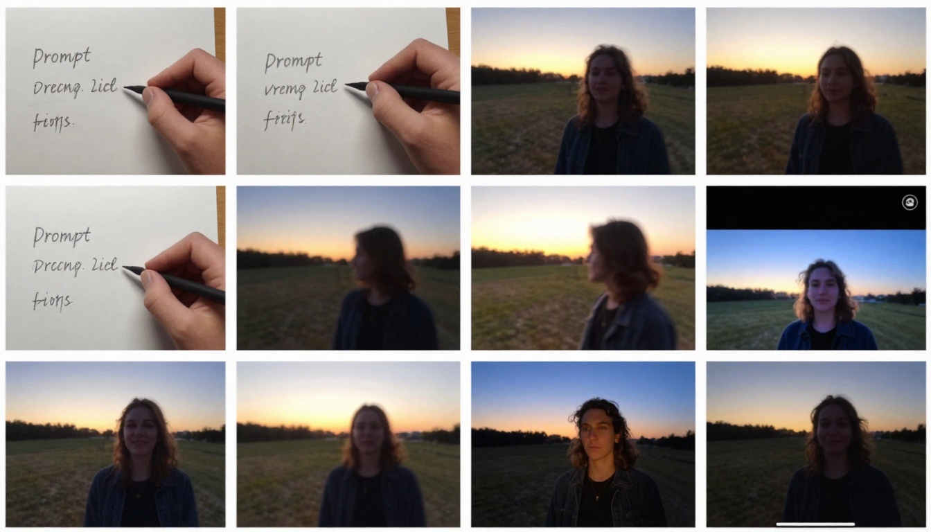 Creative process timelapse style