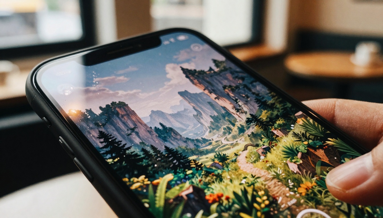 AI Image Smartphone Close-up AI Image Smartphone Close-up