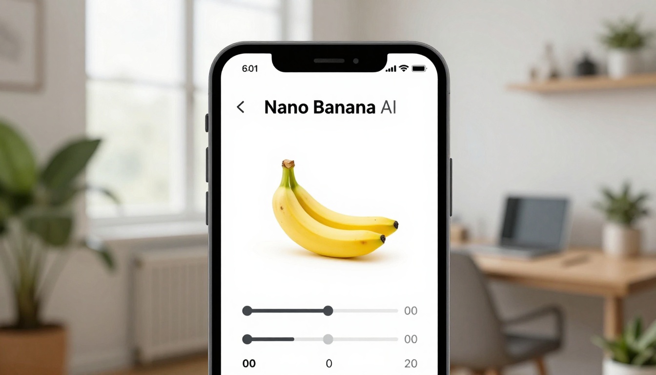 Nano Banana AI Mobile Interface Nano Banana AI Mobile Interface