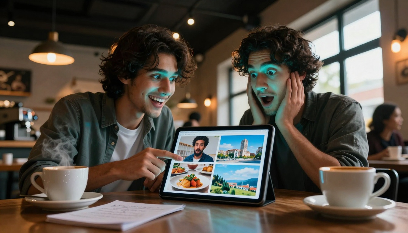 Social sharing of AI creations
