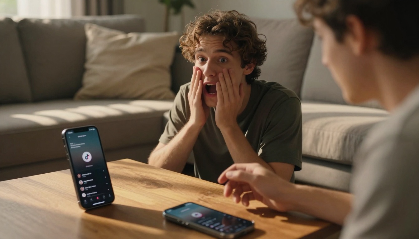 Creator Reacting to Viral Success