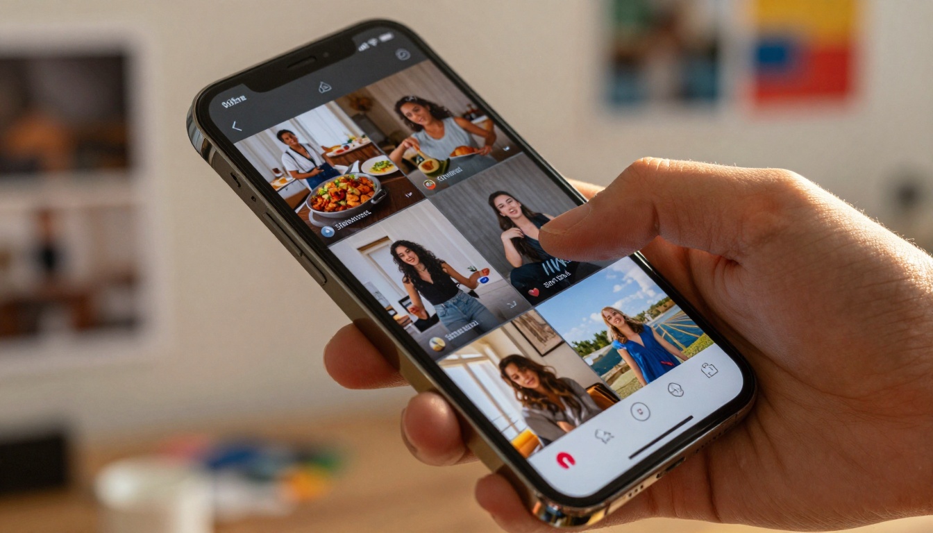 TikTok AI Video Creation Scene