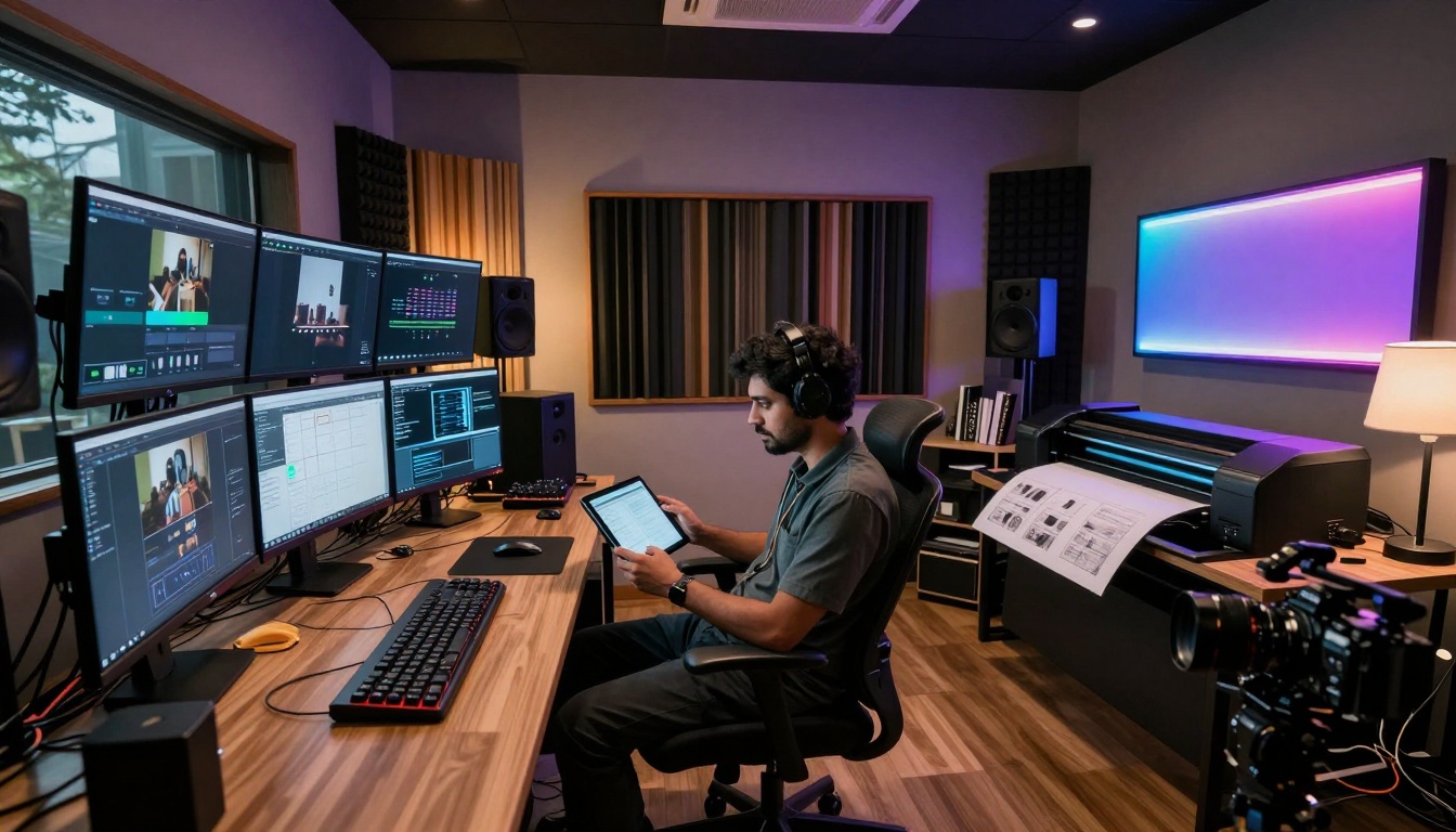 Creator studio environment shot