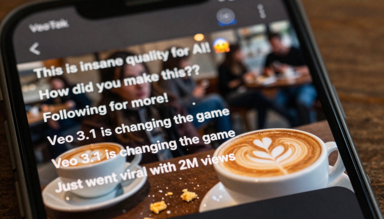 Macro detail of viral comments
