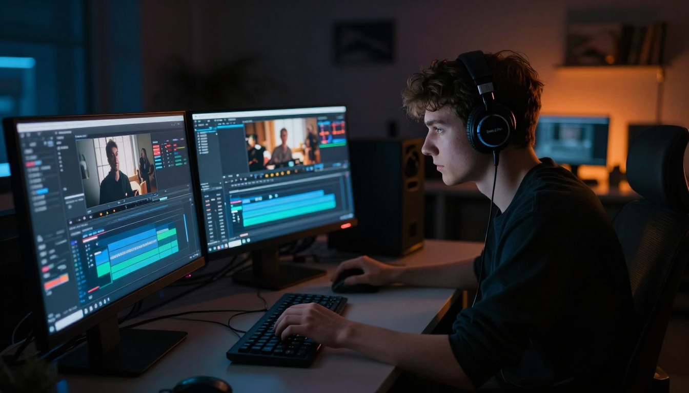 Night editing session with Sora 2 Pro
