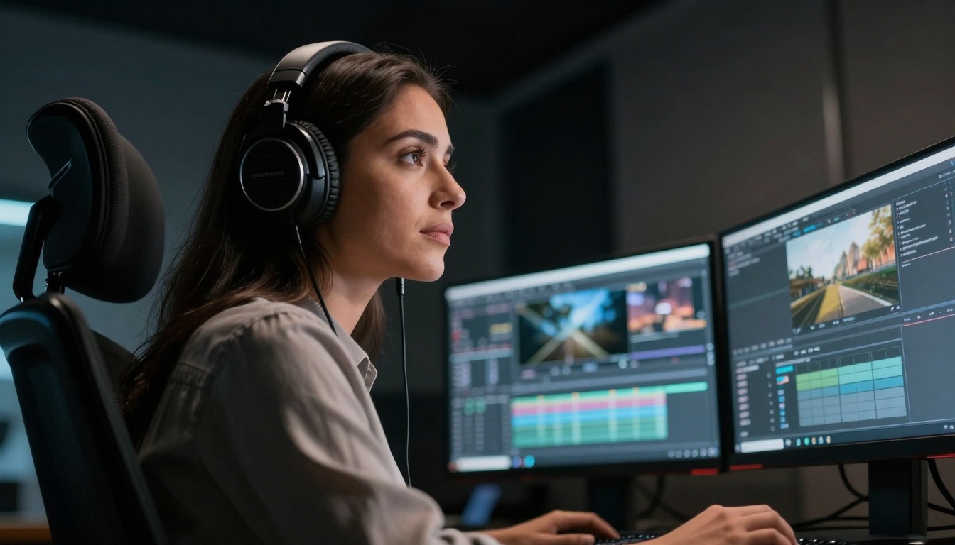 Video editor working with AI software