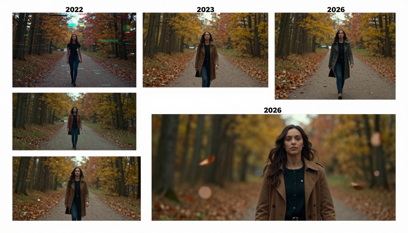 AI Video Quality Evolution 2022-2026