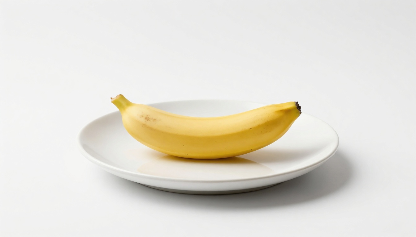 Minimalist banana composition