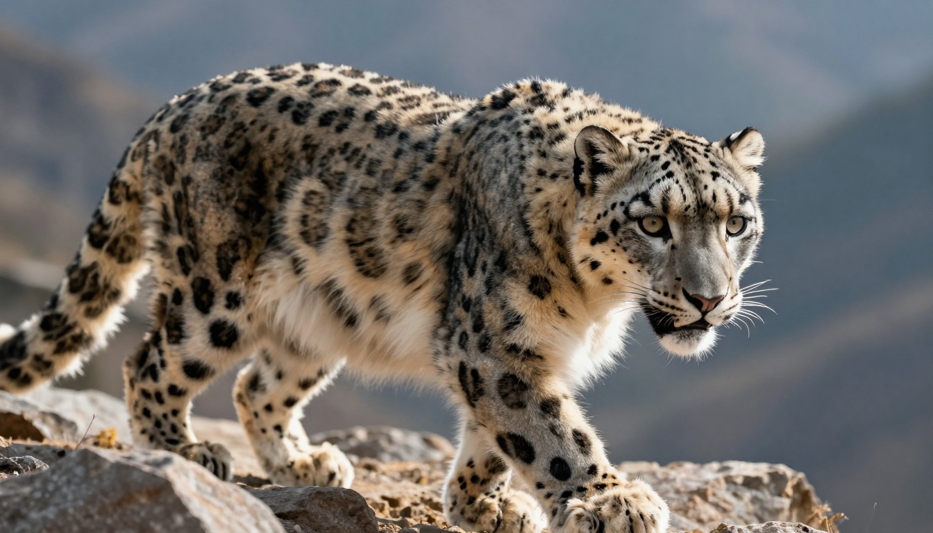 Snow leopard wildlife photography