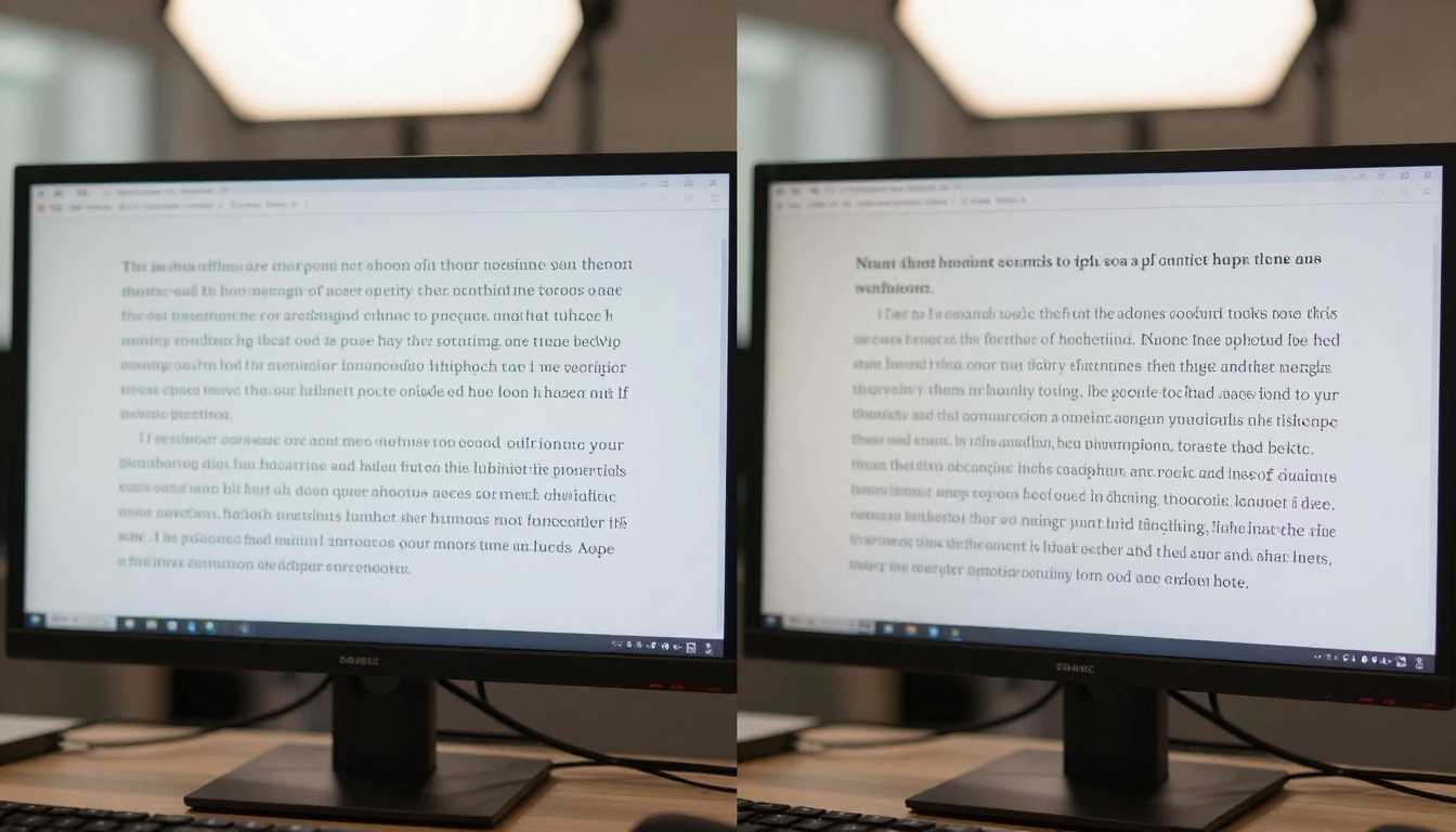 Text Comparison Split Screen Text Comparison Split Screen