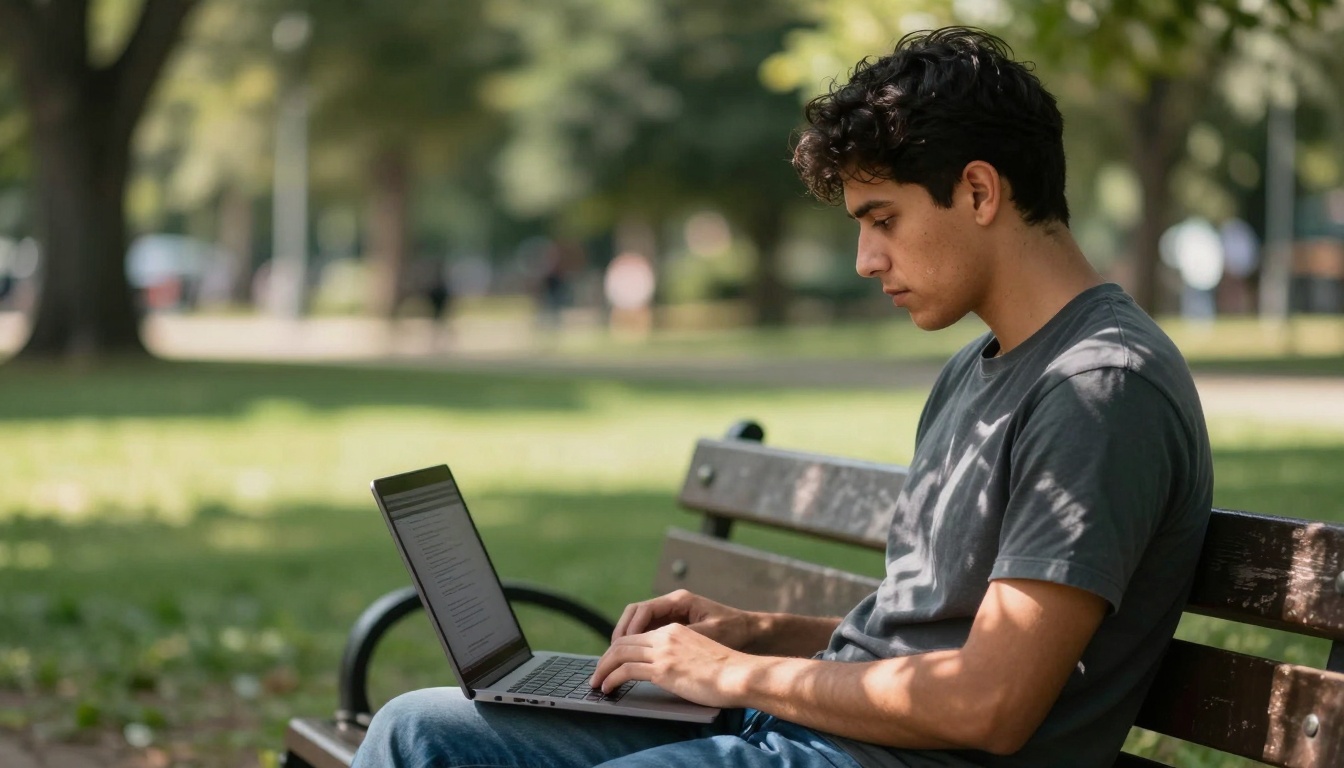 Outdoor Writing Natural Light