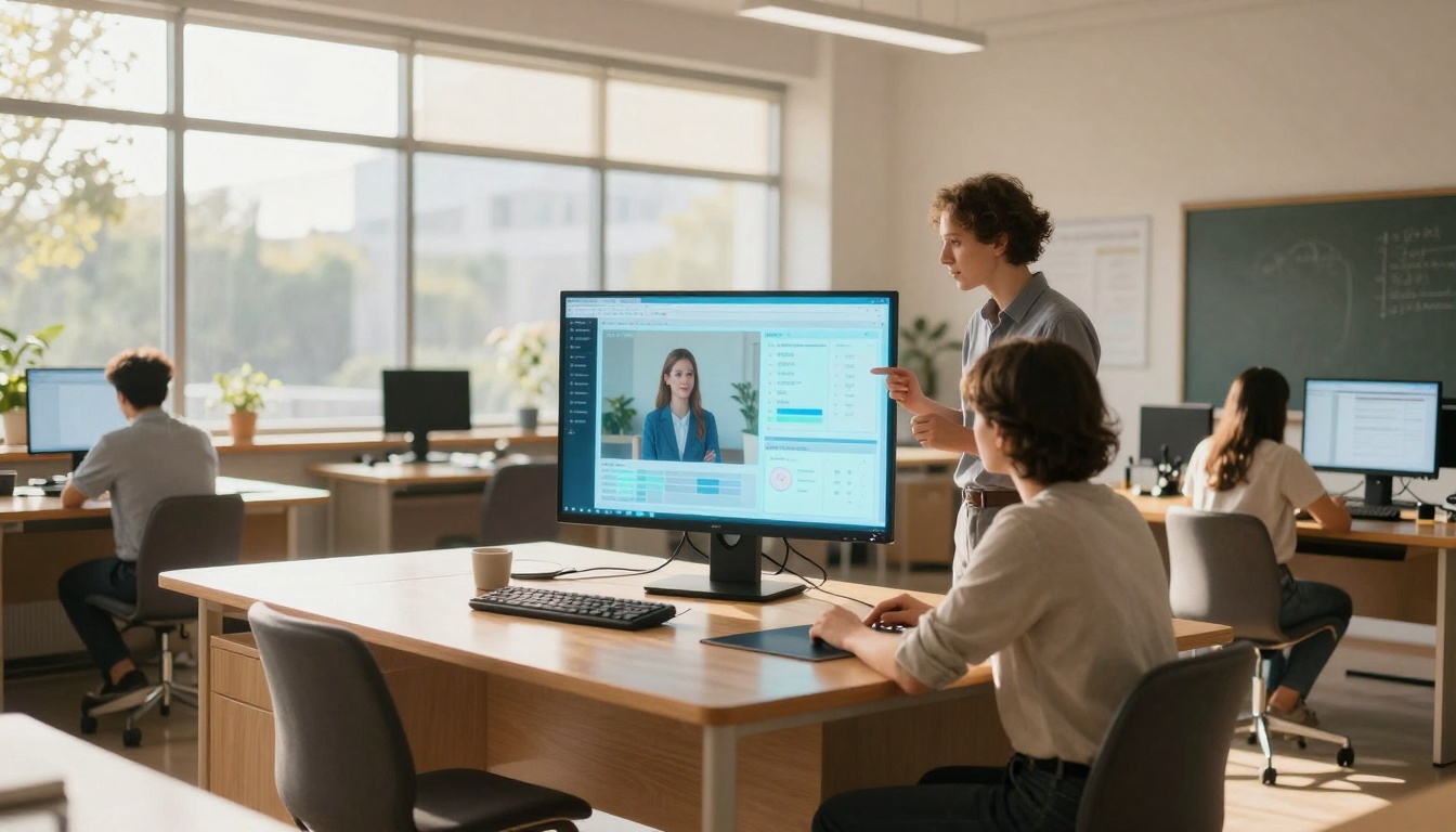 Educator Using AI Teaching Tools