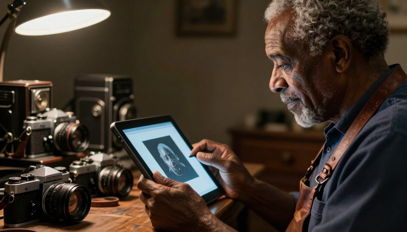 Traditional Photographer Embracing AI