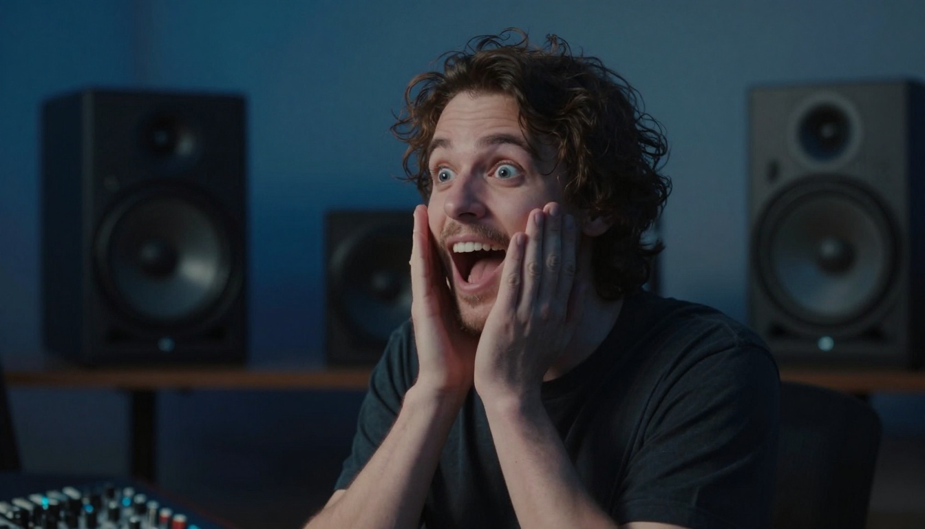 Candid reaction to AI-generated musical breakthrough