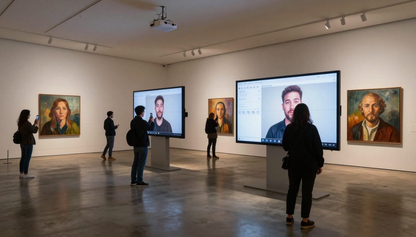 Digital Art Gallery Installation