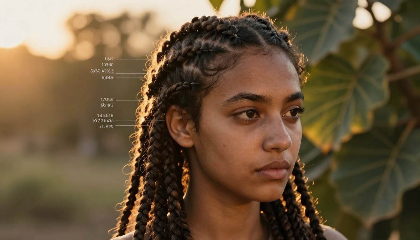 Hair analysis close-up