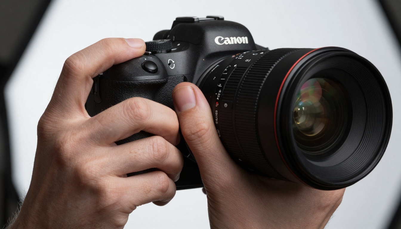 Photographer Hands Holding Camera