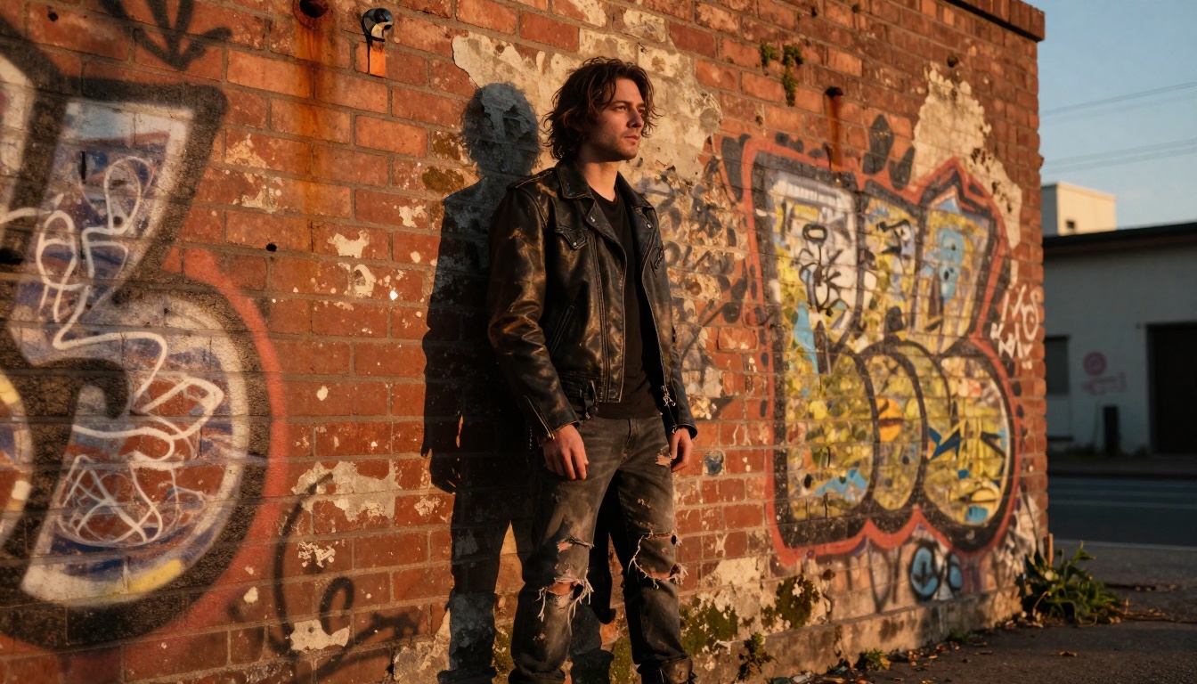 Rock Musician Urban Portrait