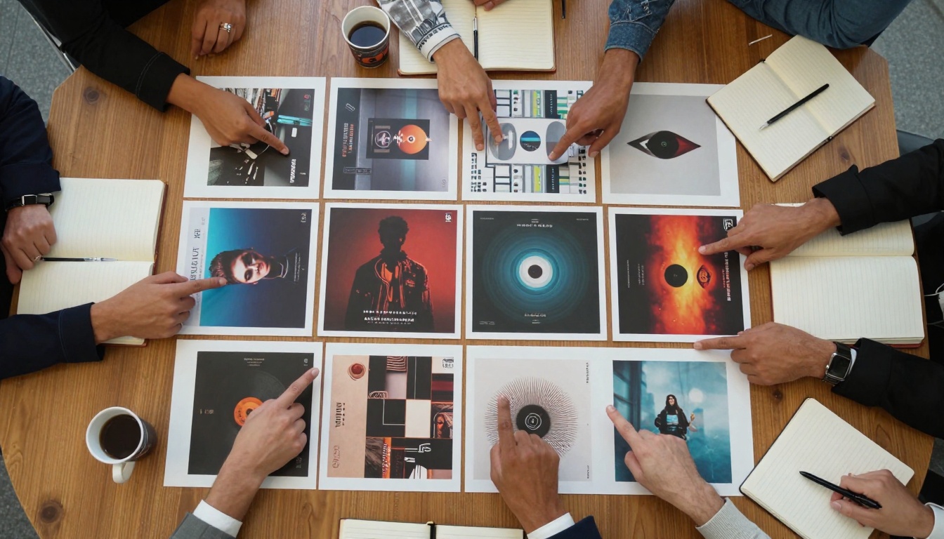 Album Cover Selection Meeting