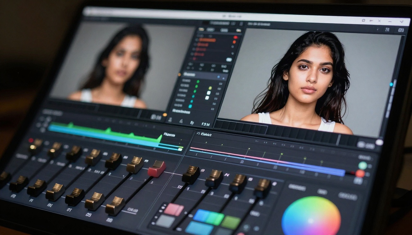 AI Color Correction Interface