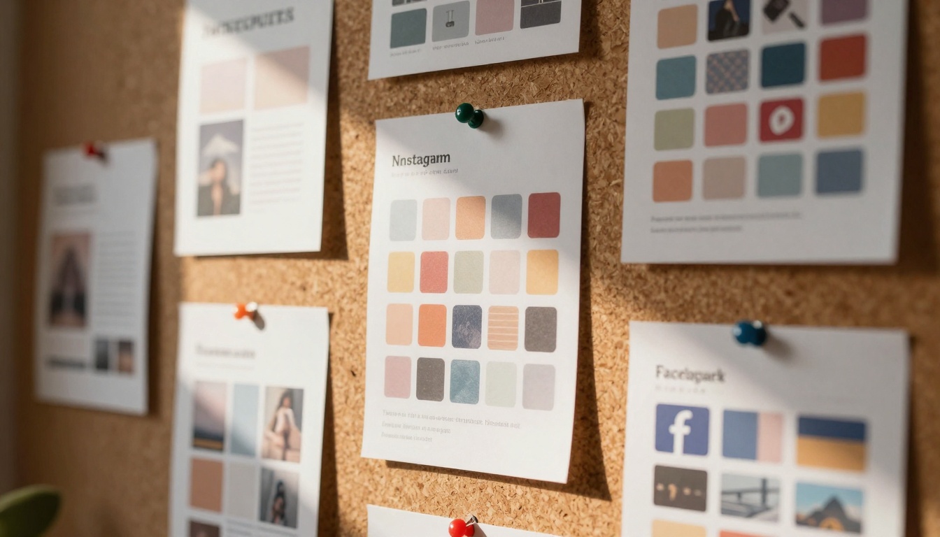 AI Social Media Templates Mood Board