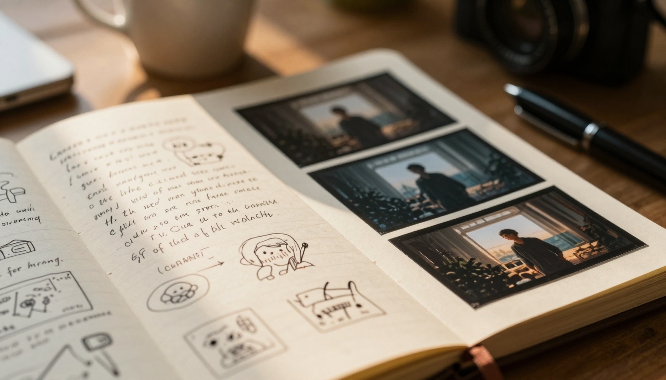 Analog and digital creative process comparison