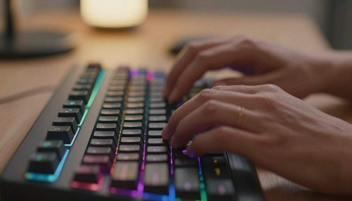 Typing Hands Prompt Input