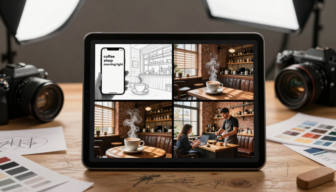 AI Image Generation Process Four Stages