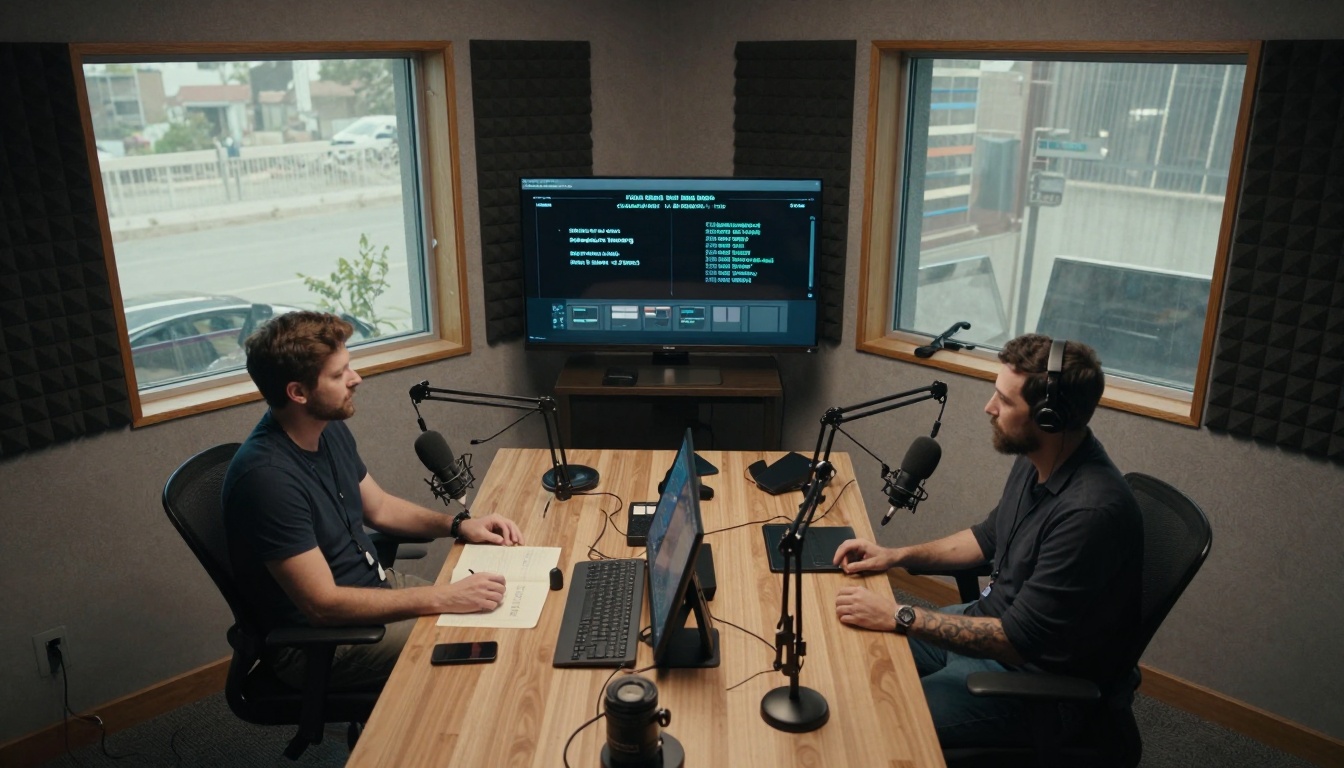 Podcast Studio Recording Session