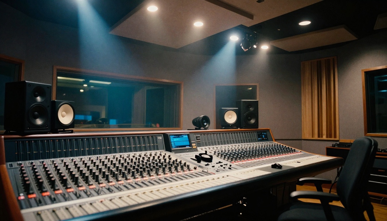 Professional Studio Control Room